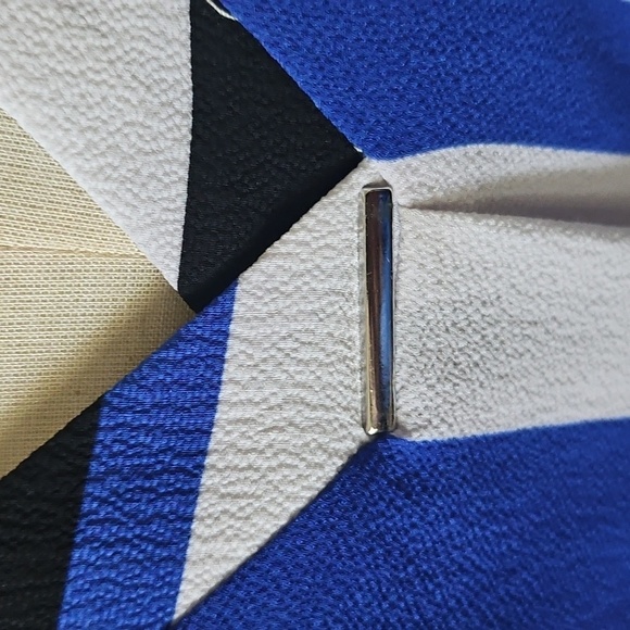 Cato Blue, Navy, and White Striped Popover Blouse - Picture 6 of 14